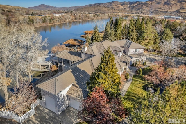 15 Hidden Lake Dr, Reno, NV 89521 - aerial view of property and surrounding area featuring a water and mountain view