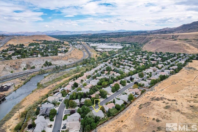159 River Flow Dr, Reno, NV 89523 - aerial view of residential area with a mountain backdrop