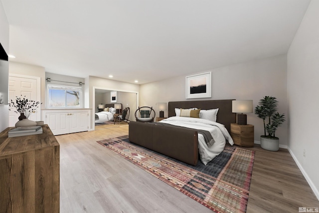 1599 Lucerne, Minden, NV 89423 - bedroom with wood finished floors, baseboards, and recessed lighting