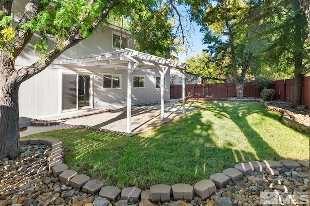 4550 Noche Ln, Reno, NV 89502 - rear view of house with a pergola and a patio area