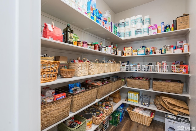 view of pantry