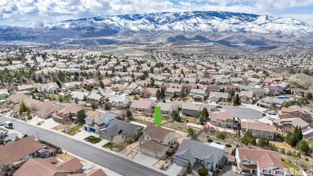 2861 Sunline Dr, Reno, NV 89523 - aerial perspective of suburban area with mountains