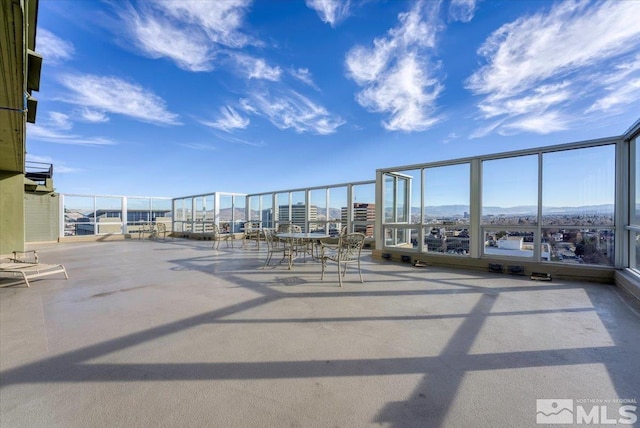 280 Island Ave Unit 607, Reno, NV 89501 - view of patio / terrace with a mountain view