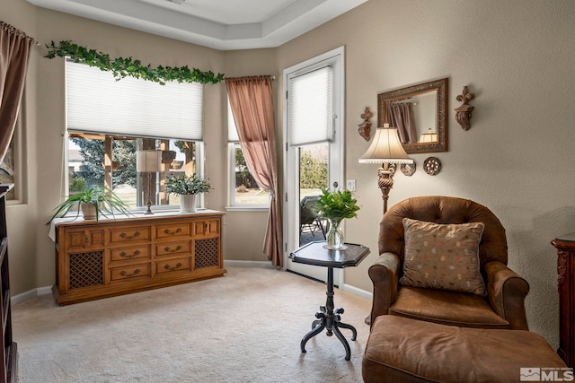 7972 Tres Arroyos Dr, Sparks, NV 89436 - sitting room featuring light colored carpet, healthy amount of natural light, and baseboards