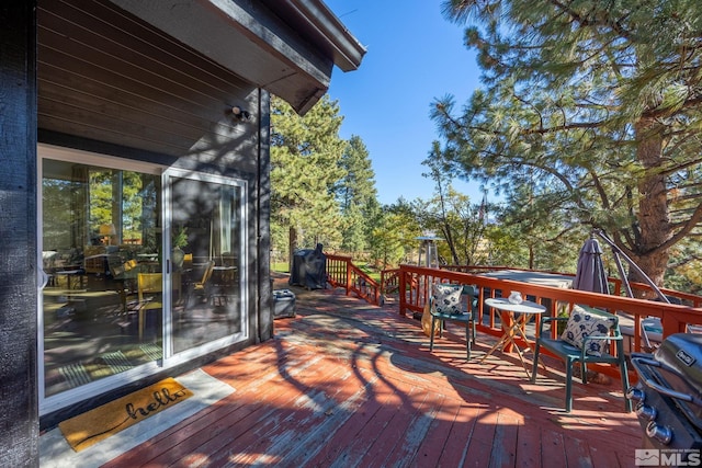 3055 US Highway 395, Washoe Valley, NV 89704 - view of wooden terrace