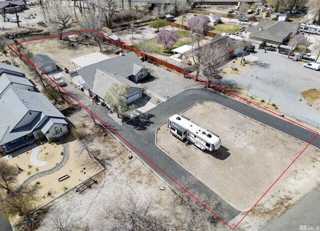 4635 Country River Dr, Fallon, NV 89406 - aerial view of residential area featuring property boundaries highlighted