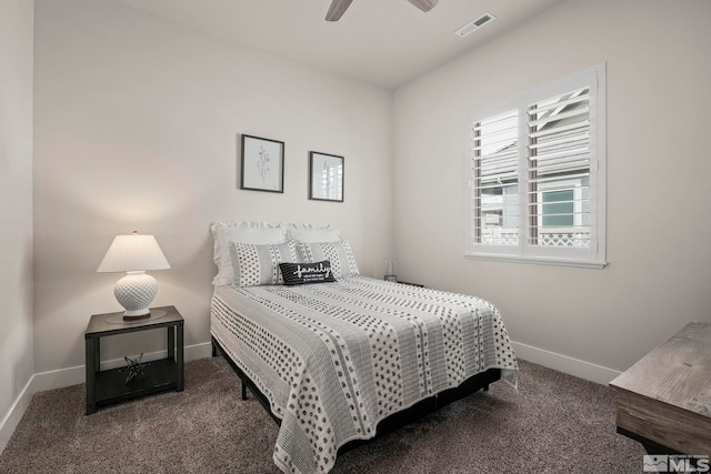 1046 Savona Ct, Dayton, NV 89403 - bedroom with carpet flooring, baseboards, and ceiling fan