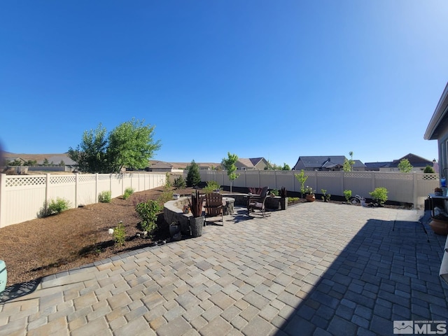1046 Savona Ct, Dayton, NV 89403 - view of patio featuring a fenced backyard