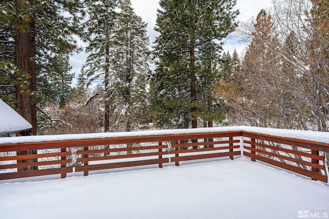 929 Northwood Unit 68, Incline Village, NV 89451 - view of snow covered deck