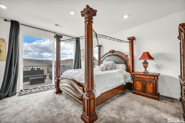 2181 Wyaconda Dr, Sparks, NV 89436 - carpeted bedroom with access to outside, recessed lighting, and baseboards