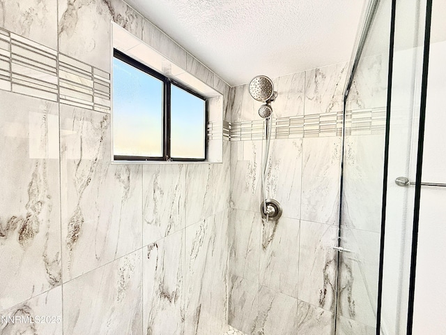 449 Andria Dr, Stateline, NV 89448 - full bath featuring a tile shower and a textured ceiling