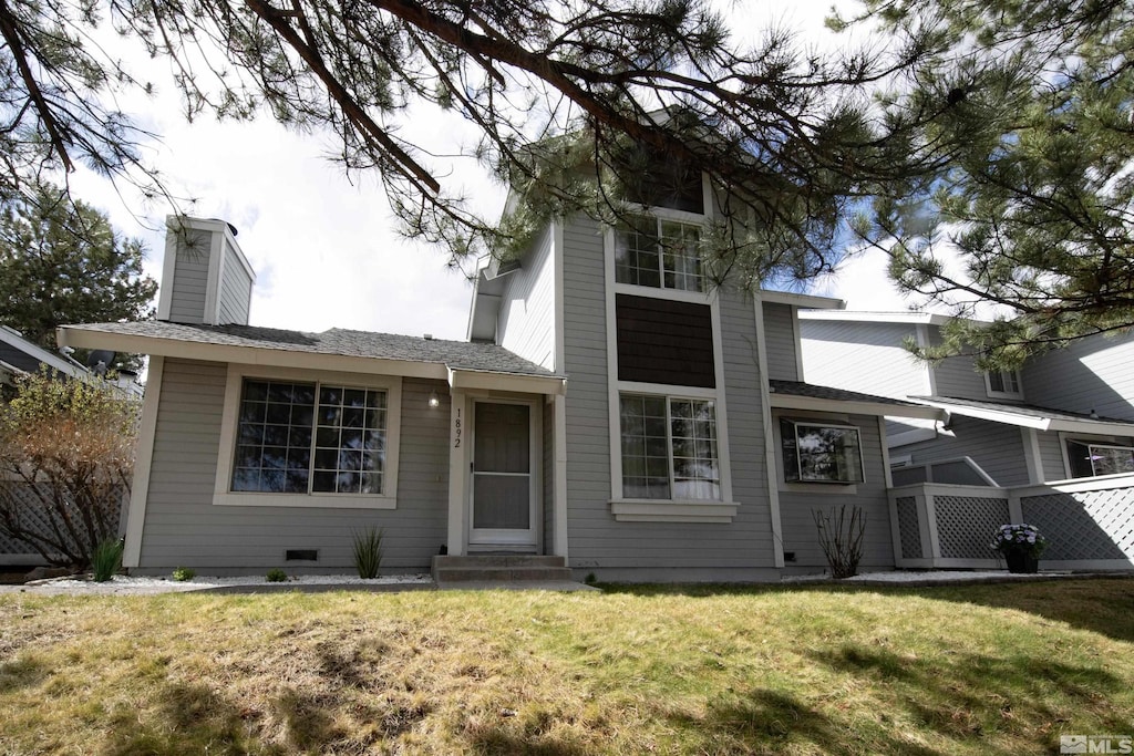 1892 E Minaret Cir, Reno, NV 89523 - view of front facade with a chimney