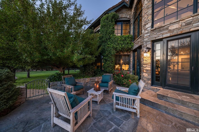 1185 Paddock Ln, Reno, NV 89521 - view of patio / terrace with an outdoor living space