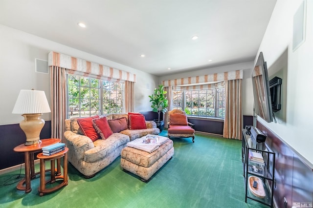 1185 Paddock Ln, Reno, NV 89521 - carpeted living room with recessed lighting and baseboards