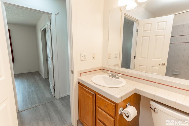 2225 Figoni Ranch Rd, Sparks, NV 89434 - bathroom with vanity, wood finished floors, and toilet