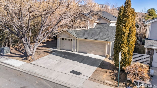2510 Wolf Creek Dr, Reno, NV 89523 - view of front of house with roof with shingles and driveway