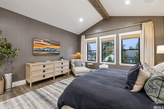 4312 Beaujolais St, Reno, NV 89511 - bedroom with wood finished floors, recessed lighting, and wallpapered walls