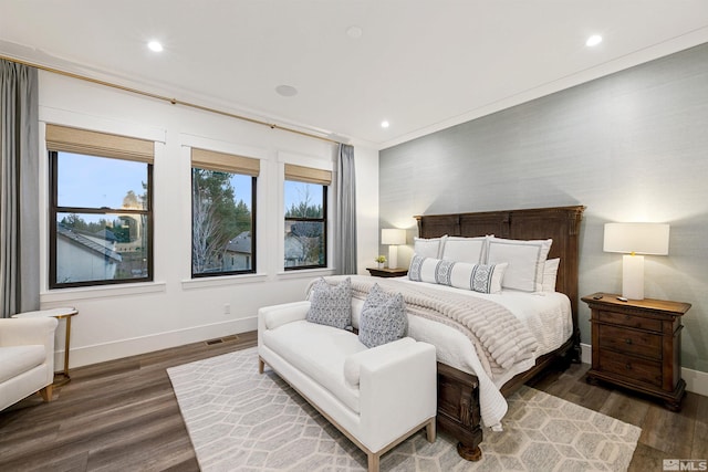 4312 Beaujolais St, Reno, NV 89511 - bedroom with baseboards, wood finished floors, and recessed lighting