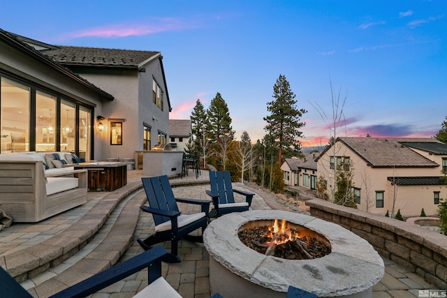 4312 Beaujolais St, Reno, NV 89511 - view of patio / terrace with a fire pit