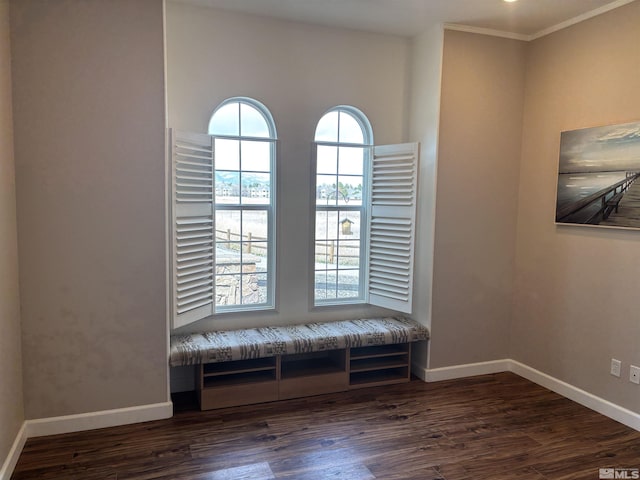 10316 Sterling View Ct, Reno, NV 89521 - unfurnished room featuring wood finished floors, baseboards, and crown molding