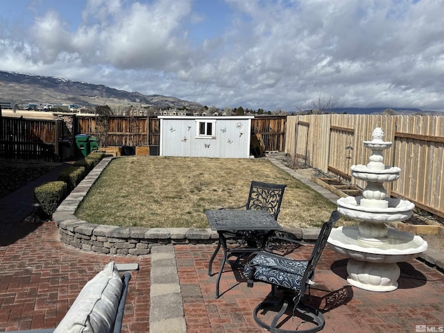 10316 Sterling View Ct, Reno, NV 89521 - view of patio featuring a mountain view