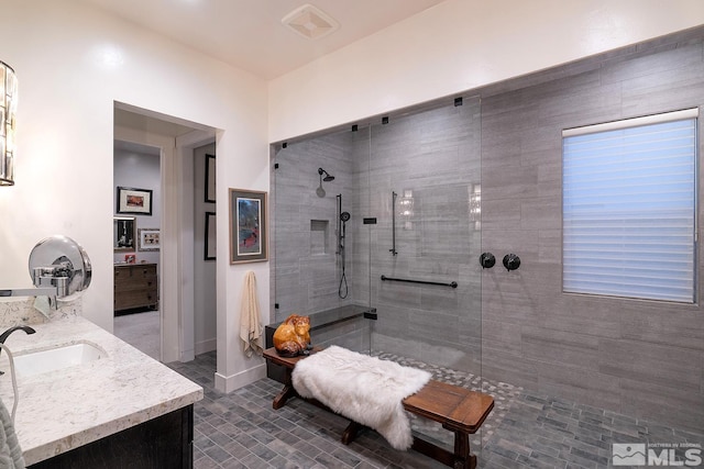 720 Marewood Trl, Reno, NV 89511 - bathroom featuring a walk in shower and vanity
