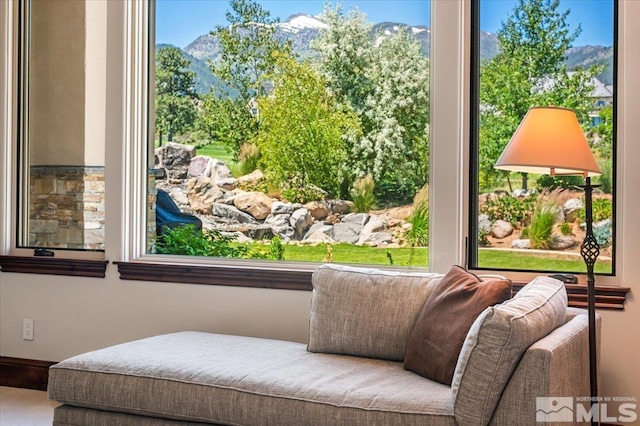 6645 De Chardin Ln, Reno, NV 89511 - sitting room featuring a mountain view