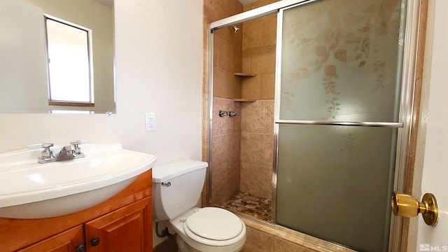 1285 Rayburn Dr, Reno, NV 89503 - full bath featuring a stall shower, toilet, and vanity