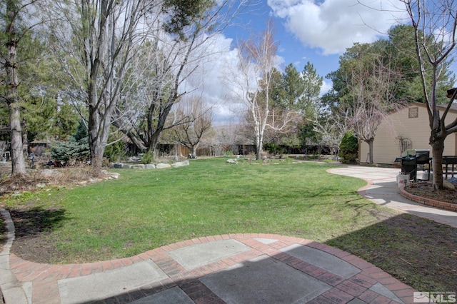 2266 W Washington St, Carson City, NV 89703 - view of grassy yard with a patio area