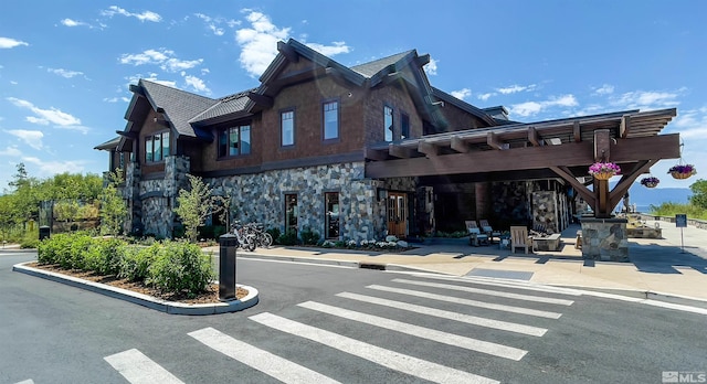 28 Beach Club Dr Unit 408, Stateline, NV 89449 - back of house with stone siding