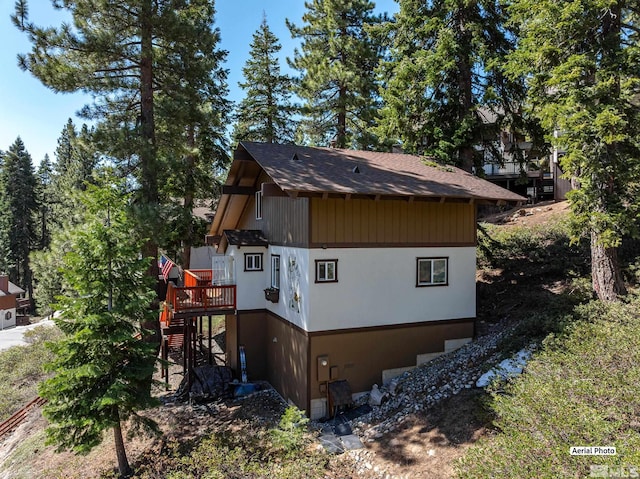 1348 Tirol Dr, Incline Village, NV 89451 - view of home's exterior featuring roof with shingles