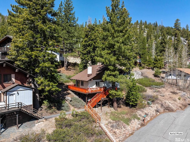1348 Tirol Dr, Incline Village, NV 89451 - aerial view of property and surrounding area