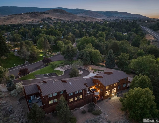 2375 N Harbor Cir, Reno, NV 89519 - aerial view at dusk of a mountain view