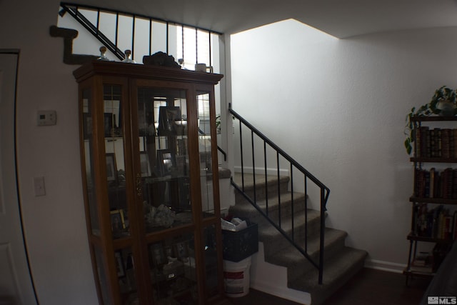 1754 Pinewood Dr Unit 14, Minden, NV 89423 - stairs with baseboards and wood finished floors