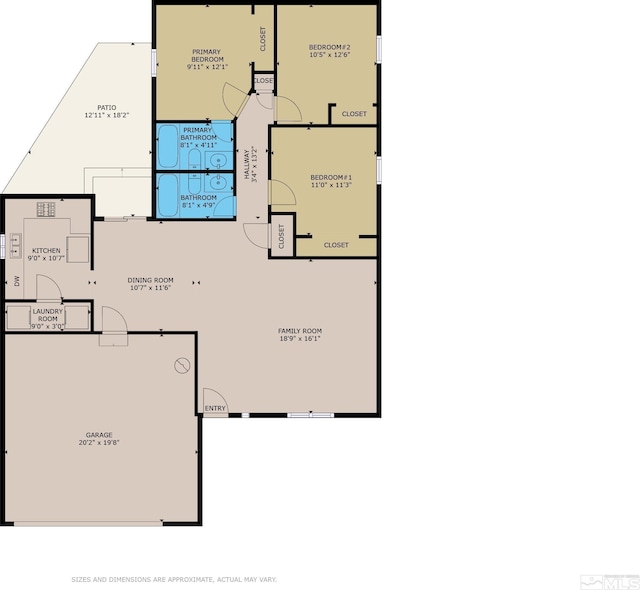 1342 Cahi Cir, Gardnerville, NV 89460 - home floor plan