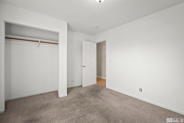 1342 Cahi Cir, Gardnerville, NV 89460 - unfurnished bedroom with carpet floors, a closet, and baseboards