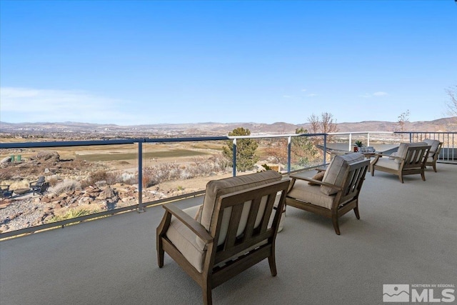 10241 Zuni Ridge Trl, Reno, NV 89511 - balcony featuring a mountain view
