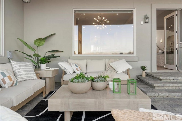 10241 Zuni Ridge Trl, Reno, NV 89511 - living area featuring a chandelier