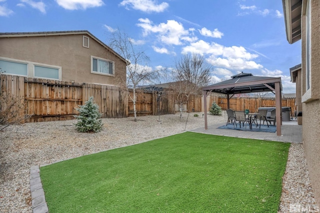 132 Egan Ave, Dayton, NV 89403 - view of yard with a patio area and a gazebo