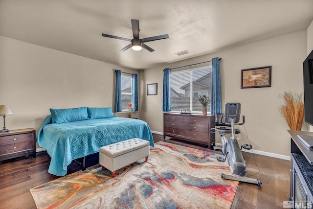 132 Egan Ave, Dayton, NV 89403 - bedroom featuring wood finished floors, baseboards, and ceiling fan