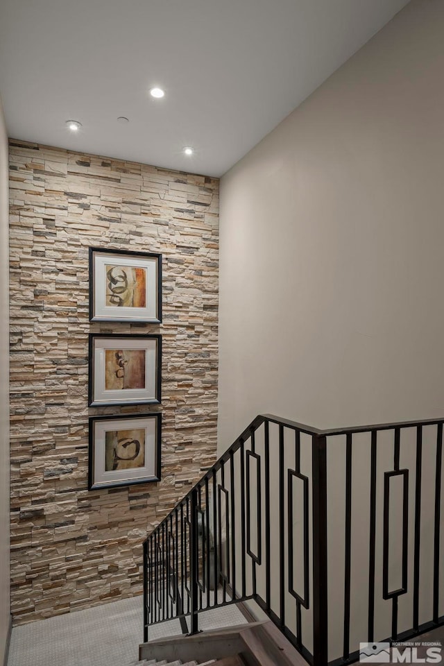 20588 Chanson Way, Reno, NV 89511 - stairway featuring recessed lighting