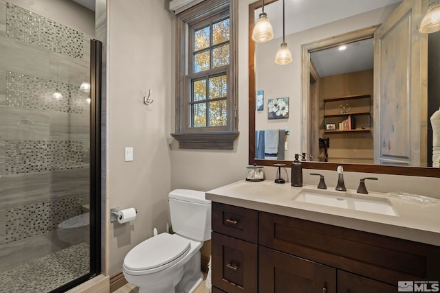 20588 Chanson Way, Reno, NV 89511 - full bathroom featuring toilet, a stall shower, and vanity