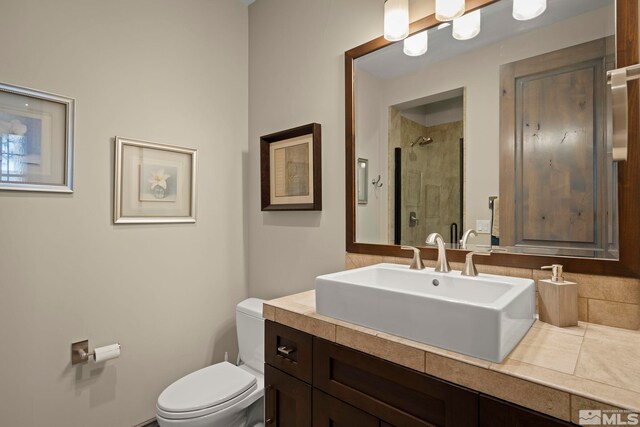 20588 Chanson Way, Reno, NV 89511 - bathroom with toilet, a shower stall, and vanity