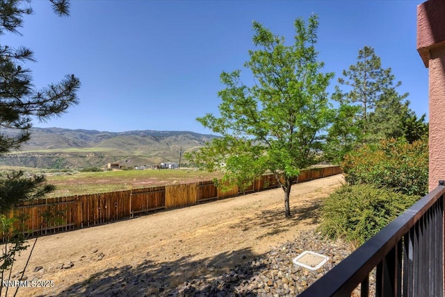 6850 Sharlands Ave Unit U1122, Reno, NV 89523 - fenced backyard with a mountain view