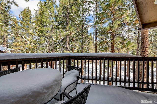 114 Angora Ct Unit A, Zephyr Cove, NV 89448 - wooden deck featuring outdoor dining area