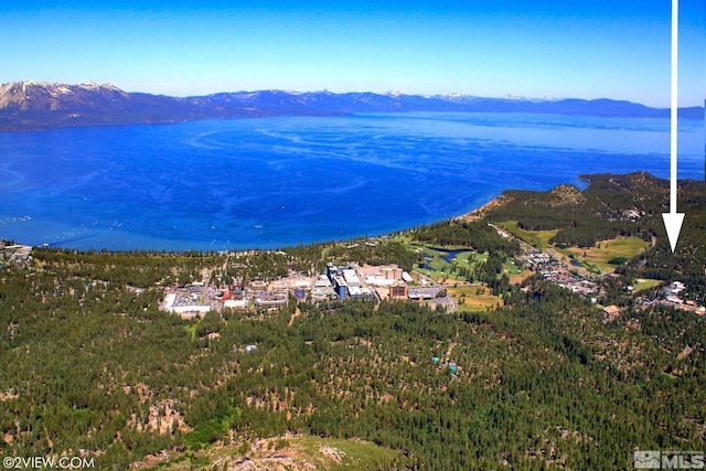 114 Angora Ct Unit A, Zephyr Cove, NV 89448 - water view featuring a mountain backdrop