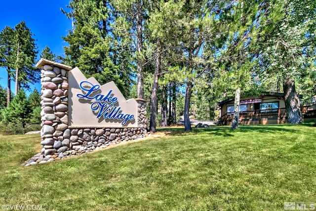 114 Angora Ct Unit A, Zephyr Cove, NV 89448 - community / neighborhood sign featuring a yard