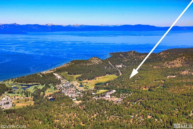 114 Angora Ct Unit A, Zephyr Cove, NV 89448 - bird's eye view of a water and mountain view