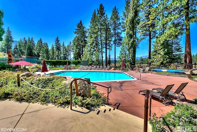 114 Angora Ct Unit A, Zephyr Cove, NV 89448 - community pool with a patio area and fence