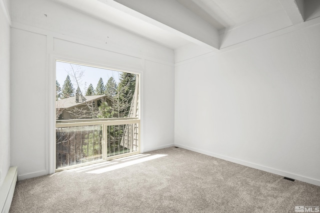 820 Oriole Way Unit 51, Incline Village, NV 89451 - empty room with carpet flooring, baseboard heating, and baseboards